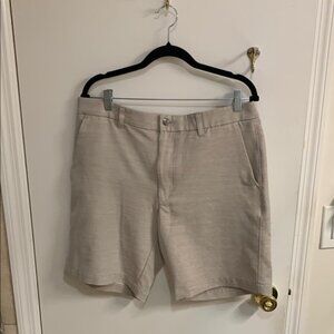 Callaway Tan Flat Front Golf Shorts Lightweight Casual in Sz 34